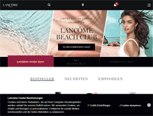 Tablet Screenshot of lancome.de