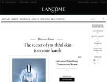 Tablet Screenshot of lancome.com.hk