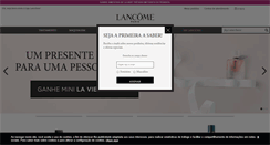 Desktop Screenshot of lancome.com.br